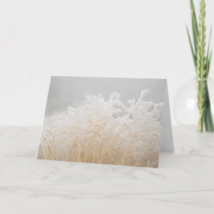 Mattierte Wintergras Karte