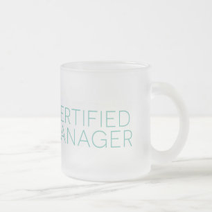 Mattierte zugelassene Manager-Tasse Mattglastasse