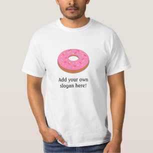 Mattierter Donut: Anpassbarer Slogan T-Shirt