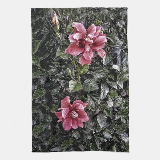 Mattierter Hibiskus Handtuch (Vertikal)