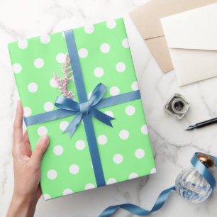 Mattierter Pfefferminzpunkt Geschenkpapier