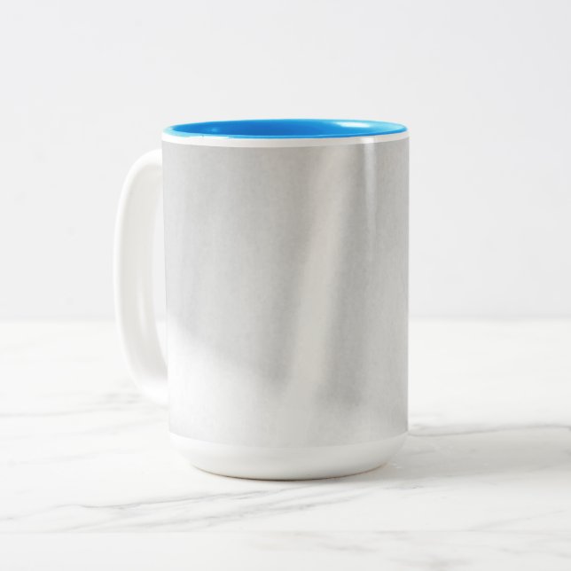 Mattierter Schneeeffekt Zweifarbige Tasse (Vorderseite Links)