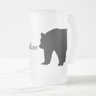 Mattierter Tasse-Yellowstone-Bär Mattglas Bierglas
