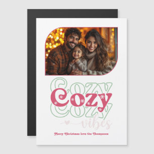 Mattiertes Cranberry Holiday Keepake Weihnachtsfes Magnetkarte