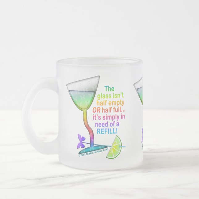 MATTIERTES CUP - GLAS HALBWERK MATTGLASTASSE (Links)