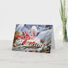 Mattiertes Eichenholz #181015 Feiertagskarte