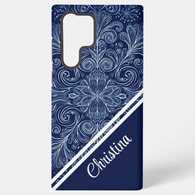 Mattiertes Flüstern Samsung Galaxy Hülle (Rückseite)