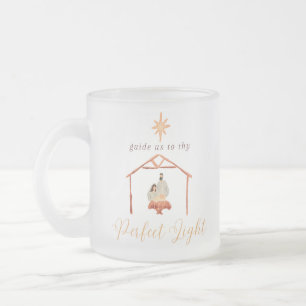 Mattiertes Glas 10 oz Weihnachtskaffee Tasse