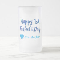 mattiertes Glass-Bier-Tasse des 1. Vaters
