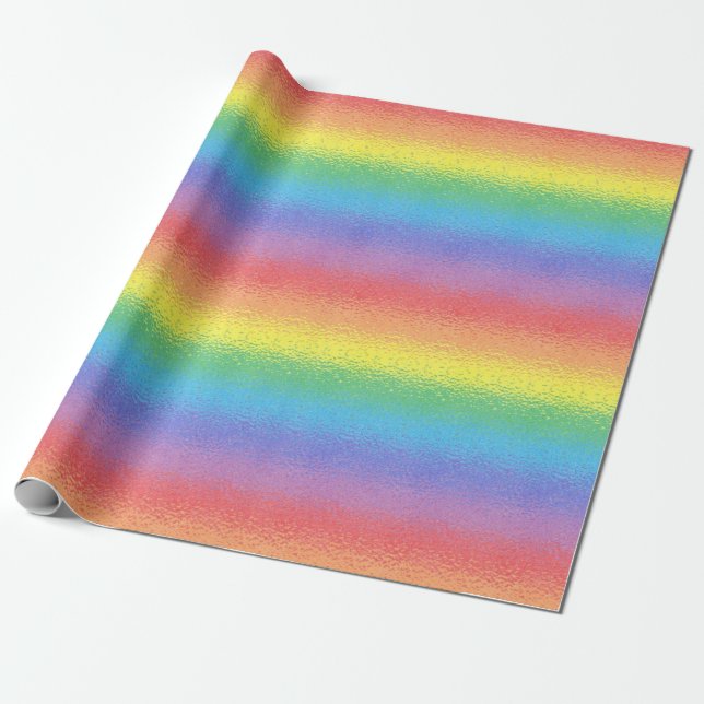 Mattiertes Regenbogen-Verpackungs-Papier Geschenkpapier (Ungerollt)