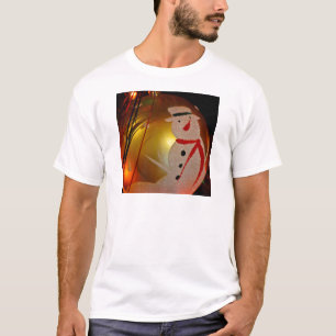 Mattiertes Schneemann-Ornament T-Shirt