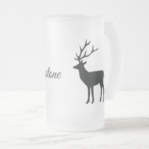 Mattiertes Tasse-Yellowstone-Hirsch Mattglas Bierglas