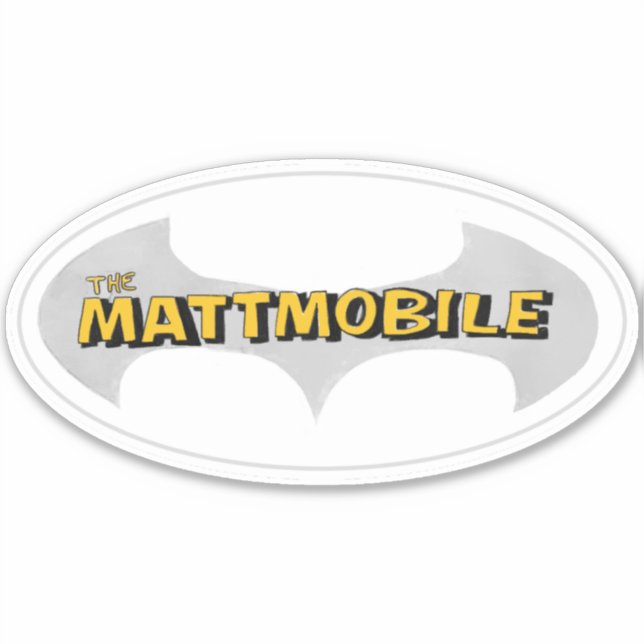 Mattmobile Vinyl Sticker (Vorderseite)