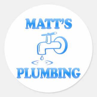 Matts Klempnerarbeit Runder Aufkleber