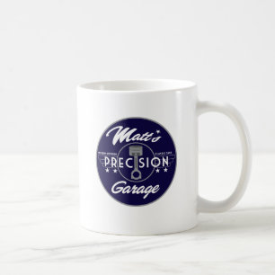 Matts Präzisions-Garagen-Standard-Logo Tasse