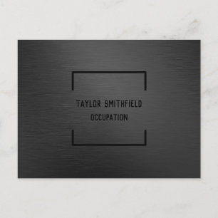 Mattschwarz Ankündigungspostkarte