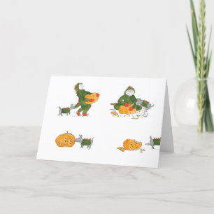 Matty and Ty Halloween-Karte Feiertagskarte