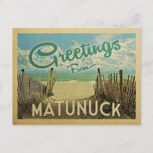 Matunuck Beach Vintage Travel Postkarte