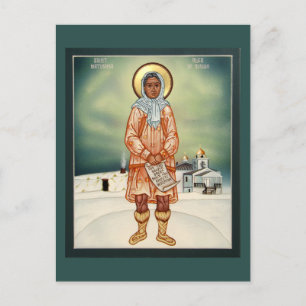 Matushka Olga von Alaska Gebetskarte Postkarte