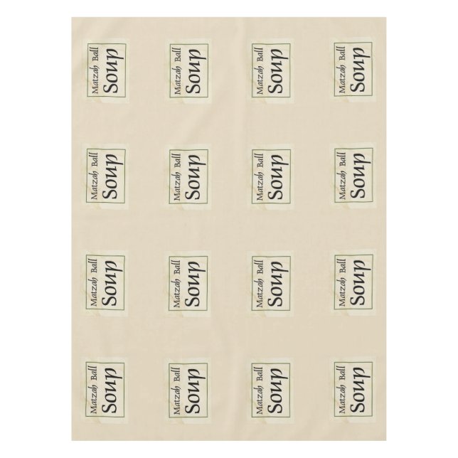 Matzah-Ball-Suppe Tischdecke (Vorderseite)