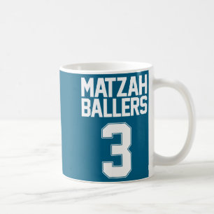 Matzah Baller 3 lustiges jüdisches Basketballteam  Kaffeetasse