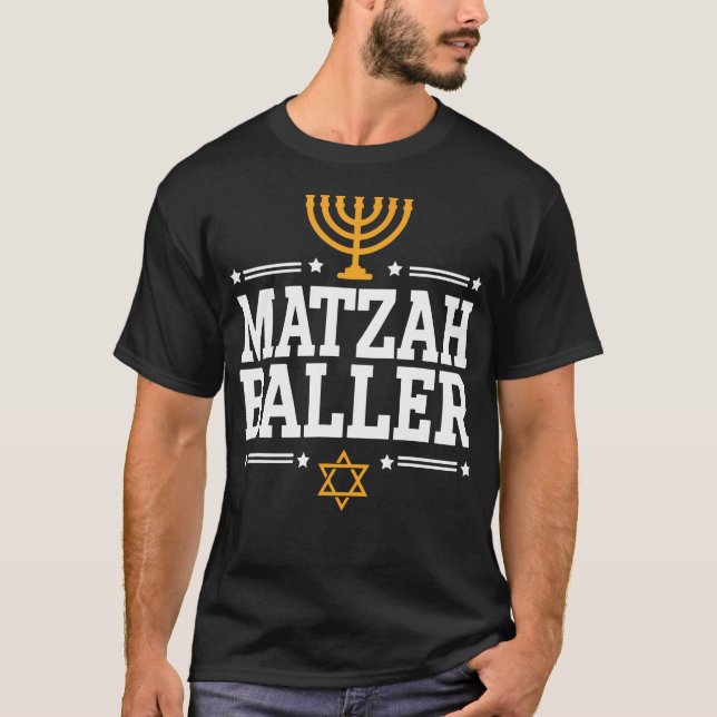 Matzah Baller Chanukka T-Shirt (Vorderseite)
