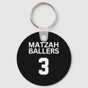 Matzah Ballers 3 Funny Jewish Pun Basketball Team Schlüsselanhänger