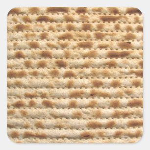 Matzah Biscuit Brot Quadratischer Aufkleber
