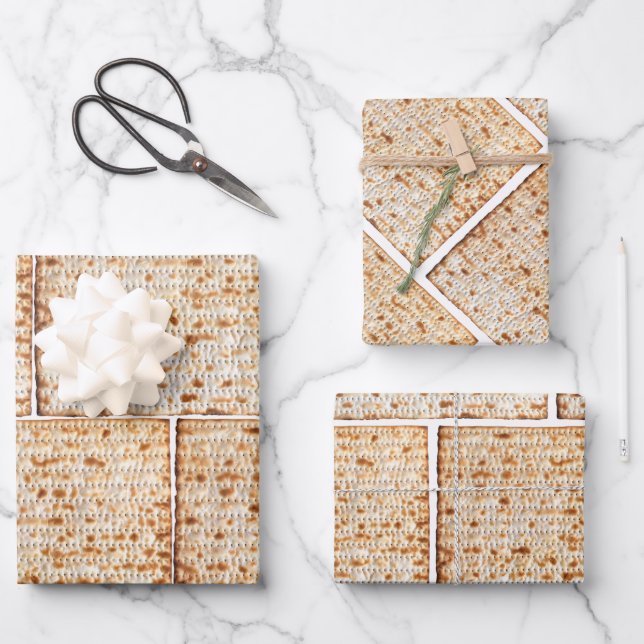Matzah Geschenkpapier Set (Vorderseite)