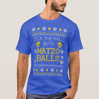 Matzo Balls Ugly Christmas Sweater Judisch Hanukka T-Shirt