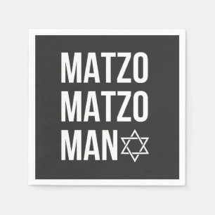 Matzo Matzo Man Jewish Hanukkah Serviette