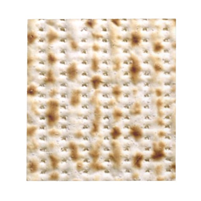 Matzo Note Pad, 40 Seiten - Jüdischer Spaß Notizblock (Vorderseite)