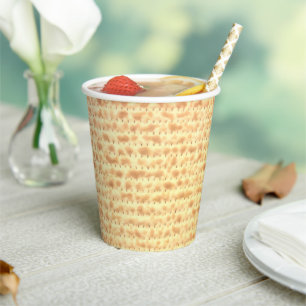 Matzo Passover Seder Pesach 4Sarah Paper Cup Pappbecher