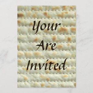 Matzoh Passover Seder Einladung