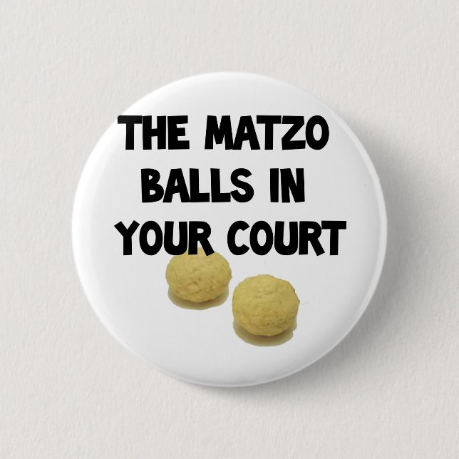Matzohbälle Button (Vorderseite)