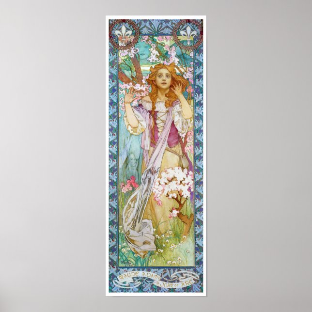 Maud Adams als Joan von Arc, Mucha Poster (Vorne)