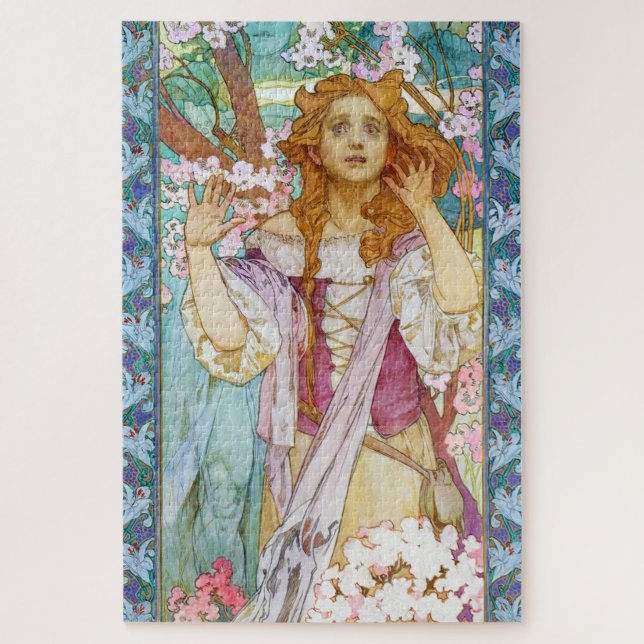 Maud Adams als Joan von Arc, Mucha Puzzle (Vertikal)