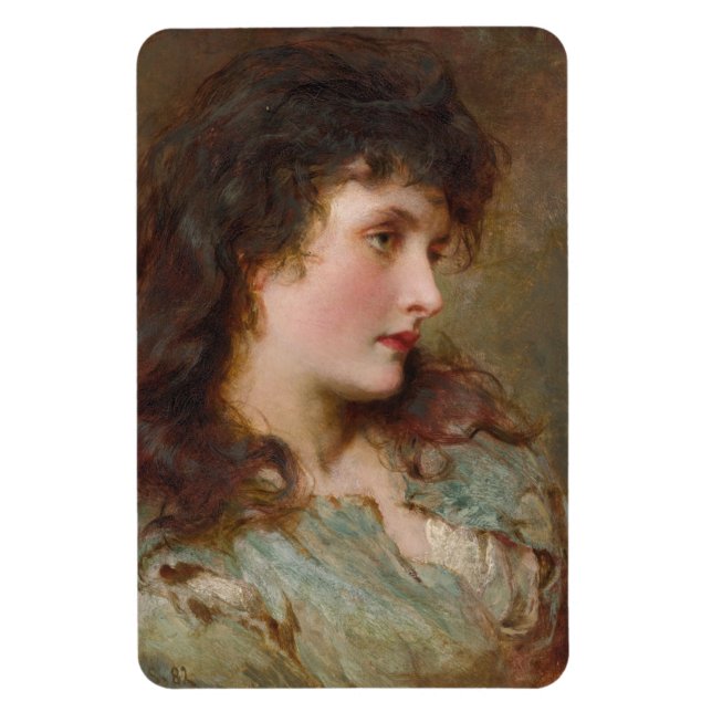 Maud (elegantes weibliches Portrait) Magnet (Vertikal)