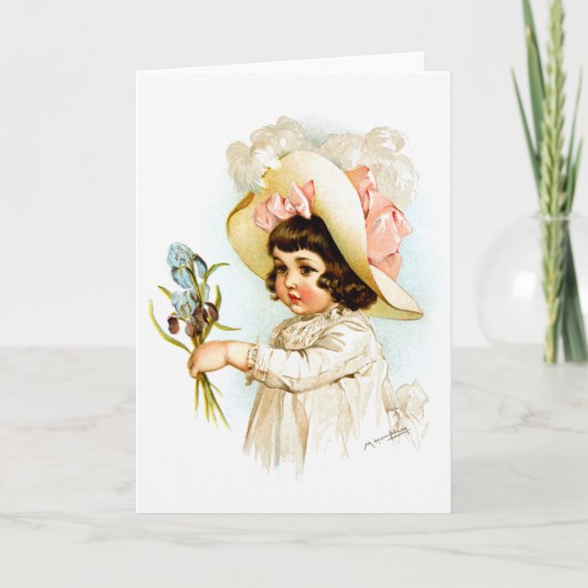 Maud Humphrey: Französisches Kind Karte (Vorderseite)