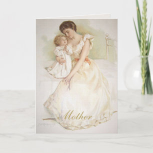 Maud Humphrey Victorian Mom & Child Mothers Day Karte