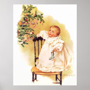 Maud Humphreys wenig Weihnachtsmädchen Poster