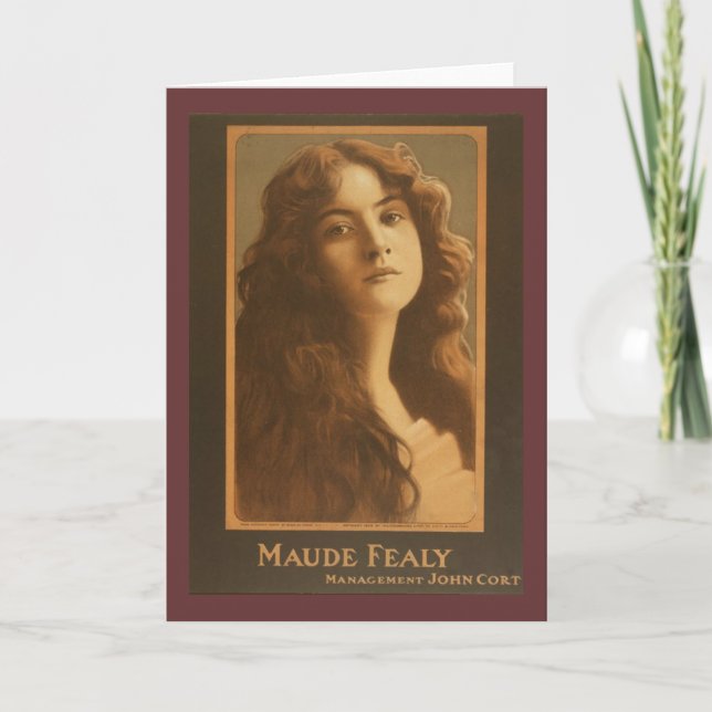 Maude Fealy Vintag Theater Poster Karte (Vorderseite)