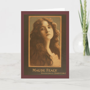 Maude Fealy Vintag Theater Poster Karte