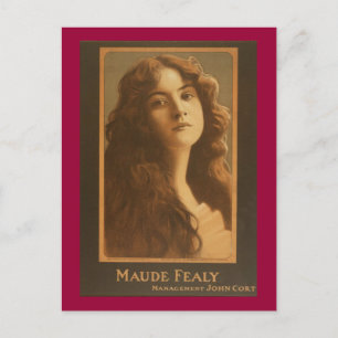 Maude Fealy Vintag Theater Poster Postkarte