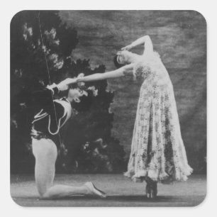 Maude Lloyd und Hugh Laing Quadratischer Aufkleber