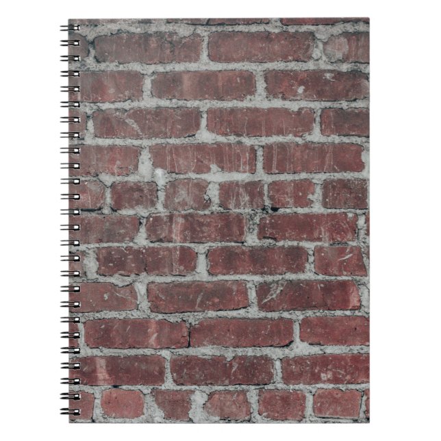 Mauer aus braunem Beton Notizblock (Vorderseite)