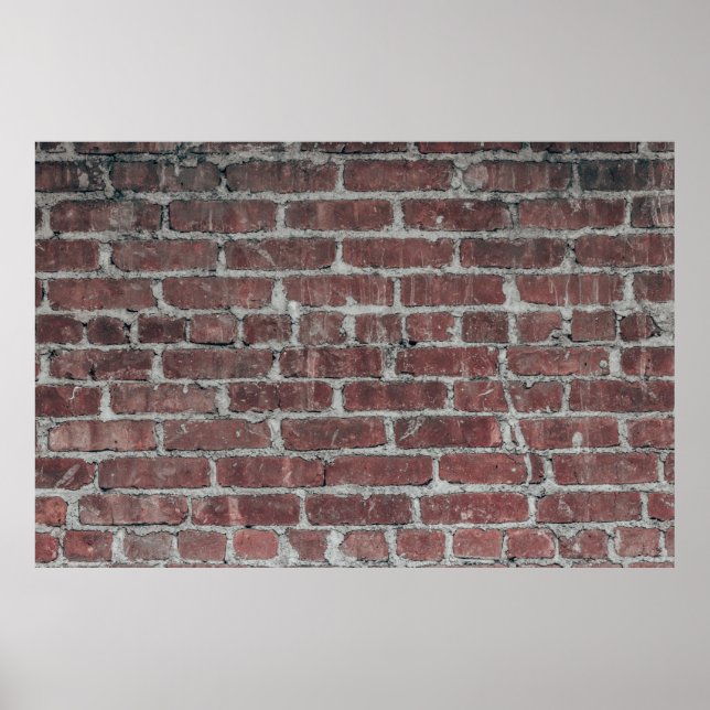 Mauer aus braunem Beton Poster (Vorne)