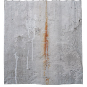 Mauer aus grauem Beton Duschvorhang