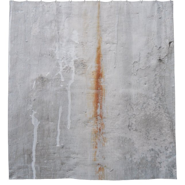 Mauer aus grauem Beton Duschvorhang (Vorderseite)