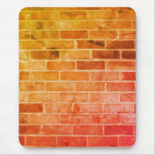 Mauer aus Orange und Gelb Mousepad